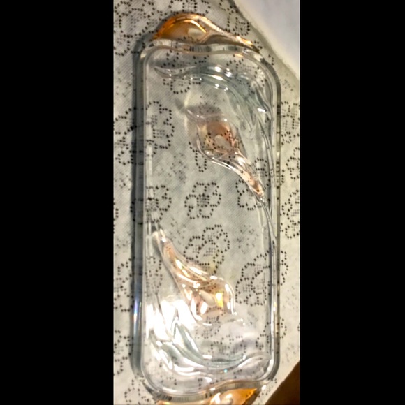 Mikasa Crystal Mayfair Canape Tray Original Walther Glass Vintage - Picture 7 of 8